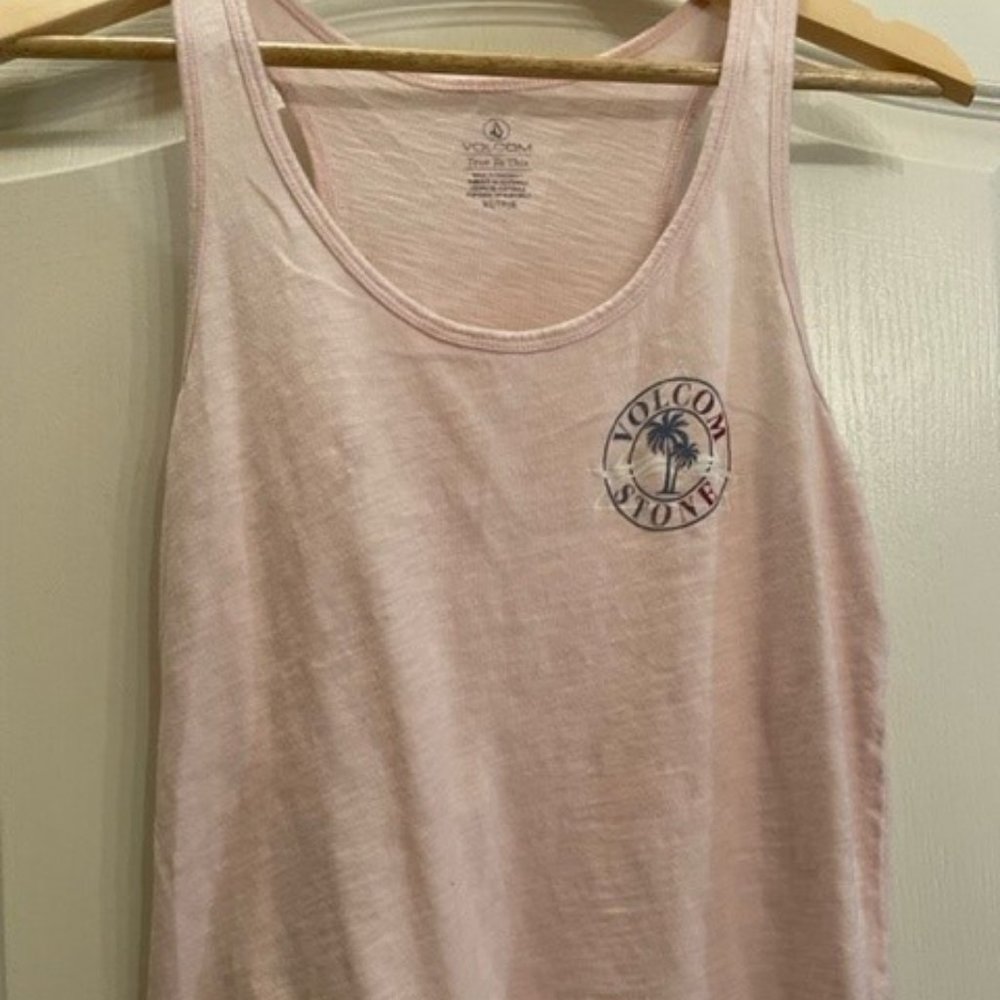Women's Light Pink Volcom Tank Top - Size XS